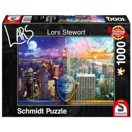 PQ Puzzle 1000 el. LARS STEWART Nowy Jork / USA (Dzień / Noc) Schmidt - puzzle