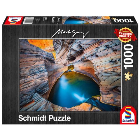 PQ Puzzle 1000 el. MARK GRAY Błękit indygo Schmidt - puzzle
