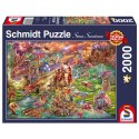 PQ Puzzle 2000 el. Smoczy skarb Schmidt - puzzle