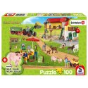 Puzzle 100 el. SCHLEICH Ekologiczna żywność Schmidt - puzzle