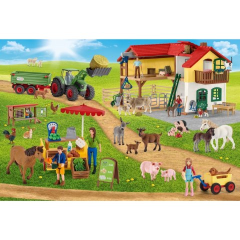 Puzzle 100 el. SCHLEICH Ekologiczna żywność Schmidt - puzzle