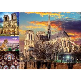 Puzzle 1000 el. Katedra Notre Dame (kolaż) Educa