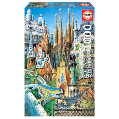 Puzzle 1000 el. Projekty Gaudiego (miniatura) Educa