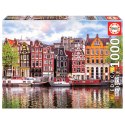 Puzzle 1000 el. Tańczące domy / Amsterdam / Niderlandy Educa