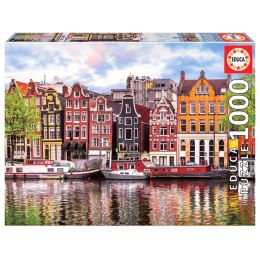 Puzzle 1000 el. Tańczące domy / Amsterdam / Niderlandy Educa