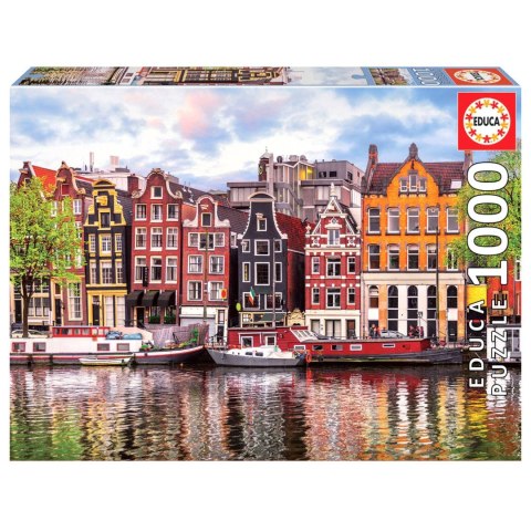 Puzzle 1000 el. Tańczące domy / Amsterdam / Niderlandy Educa