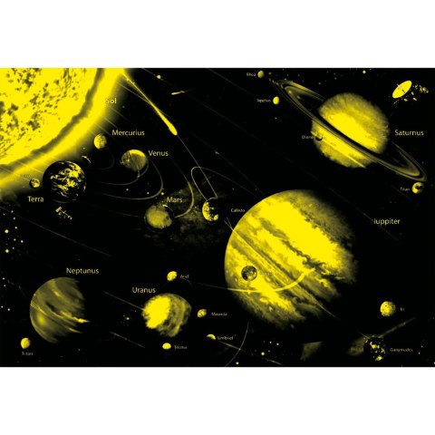 Puzzle 1000 el. Układ Słoneczny (fluorescencyjne) Educa