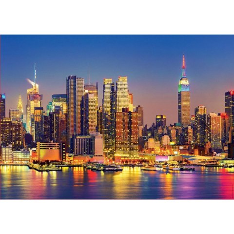 Puzzle 1500 el. Manhattan nocą / Nowy Jork / USA Educa