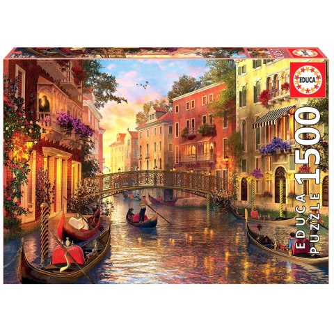 Puzzle 1500 el. Zachód słońca w Wenecji Educa