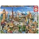 Puzzle 2000 el. Symbole Europy Educa
