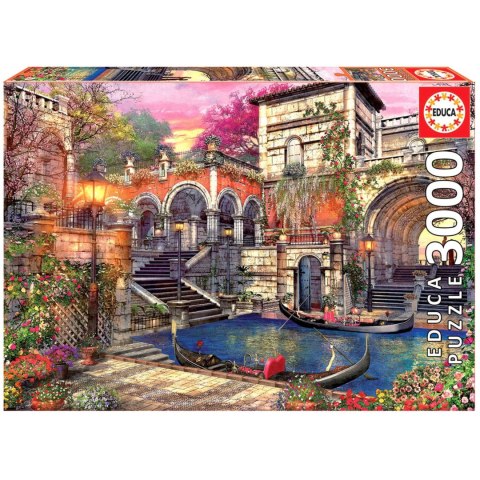 Puzzle 3000 el. Romans w Wenecji / Włochy Educa