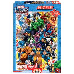Puzzle 500 el. Superbohaterowie Marvela Educa