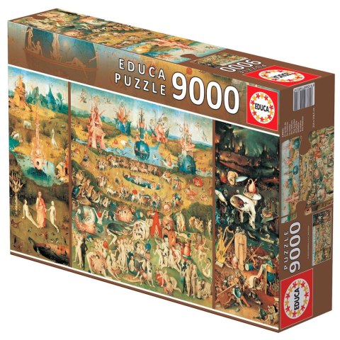 Puzzle 9000 el. Ogród rozkoszy ziemskich, Hieronim Bosch Educa