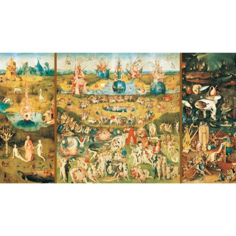 Puzzle 9000 el. Ogród rozkoszy ziemskich, Hieronim Bosch Educa