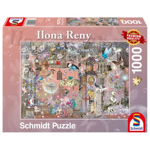PQ Puzzle 1000 el. ILONA RENY Różowe piękno Schmidt - puzzle