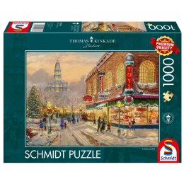 PQ Puzzle 1000 el. THOMAS KINKADE Świąteczne życzenie Schmidt - puzzle