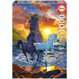 Puzzle 1000 el. Jednorożce na plaży, Vincent Hie Educa