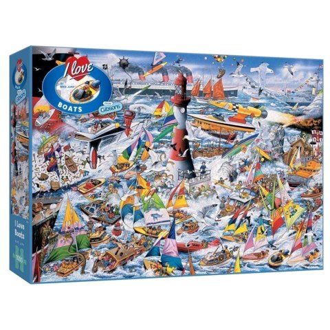Puzzle 1000 el. Kocham łodzie Gibsons