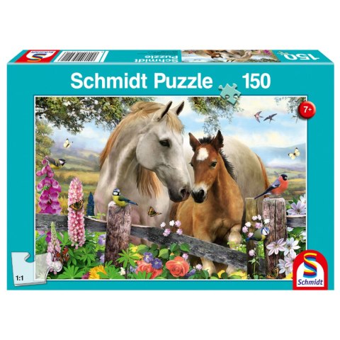 Puzzle 150 el. Klacz i źrebię Schmidt - puzzle