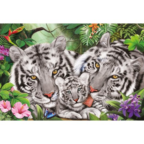 Puzzle 150 el. Rodzina tygrysów Schmidt - puzzle