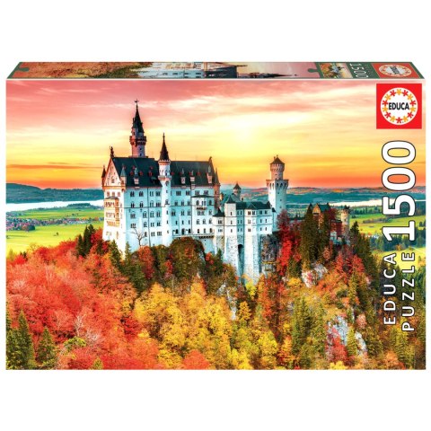 Puzzle 1500 el. Jesień w Neuschwanstein / Niemcy Educa