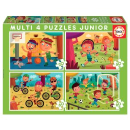 Puzzle 20 el. + 40 el. + 60 el. + 80 el. Sport Educa