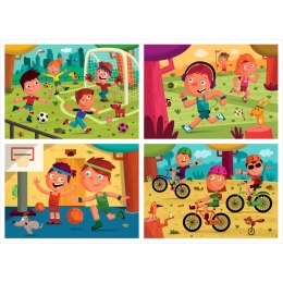 Puzzle 20 el. + 40 el. + 60 el. + 80 el. Sport Educa