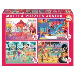 Puzzle 20 el. + 40 el. + 60 el. + 80 el. Zabawa Educa