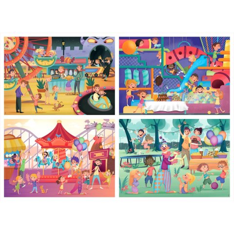 Puzzle 20 el. + 40 el. + 60 el. + 80 el. Zabawa Educa