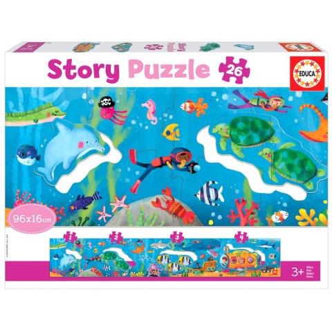 Puzzle 26 el. Podwodny świat (panorama) Educa