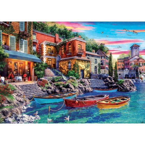 Puzzle 3000 el. Zachód słońca w Como / Włochy Educa