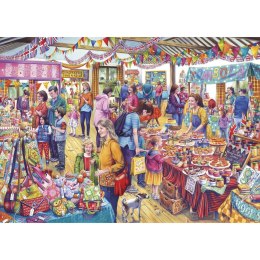 Puzzle 500 el. XL Kiermasz rozmaitości Gibsons