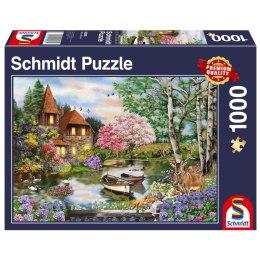 PQ Puzzle 1000 el. Dom nad jeziorem Schmidt - puzzle