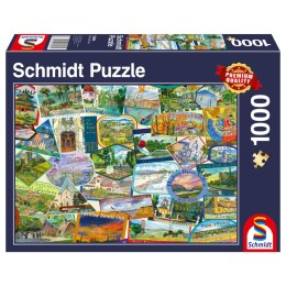 PQ Puzzle 1000 el. Pamiątki z podróży Schmidt - puzzle