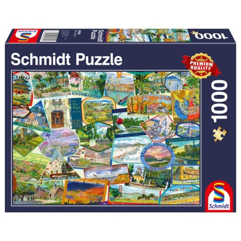 PQ Puzzle 1000 el. Pamiątki z podróży Schmidt - puzzle