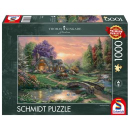 PQ Puzzle 1000 el. THOMAS KINKADE Romantyczny weekend Schmidt - puzzle
