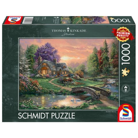 PQ Puzzle 1000 el. THOMAS KINKADE Romantyczny weekend Schmidt - puzzle