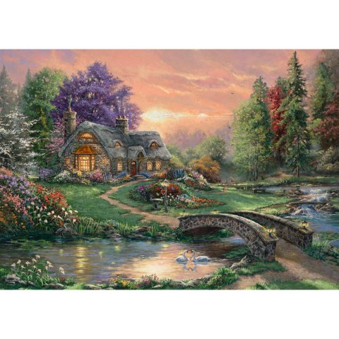 PQ Puzzle 1000 el. THOMAS KINKADE Romantyczny weekend Schmidt - puzzle