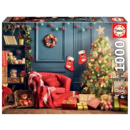 Puzzle 1000 el. Świąteczny kącik Educa