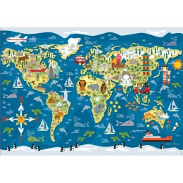 Puzzle 200 el. Mapa świata Educa