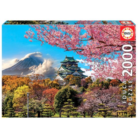 Puzzle 2000 el. Zamek Osaka / Japonia Educa
