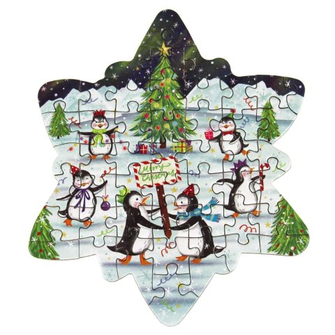 Puzzle 24 x 42-60 el. Świąteczne przygody Gibsons (kalendarz adwentowy)