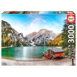 Puzzle 3000 el. Jezioro Braies / Włochy Educa