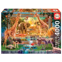 Puzzle 4000 el. Sawanna budzi się do życia Educa