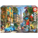 Puzzle 4000 el. Uliczka w Paryżu / Francja Educa