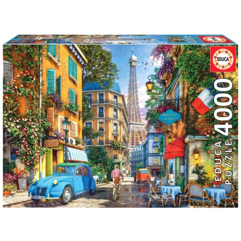 Puzzle 4000 el. Uliczka w Paryżu / Francja Educa
