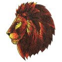 Puzzle drewniane / kolorowe - Lew Eureka 3D