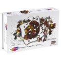 Puzzle drewniane / kolorowe - Lew Eureka 3D