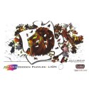 Puzzle drewniane / kolorowe - Lew Eureka 3D