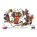 Puzzle drewniane / kolorowe - Słoń Eureka 3D